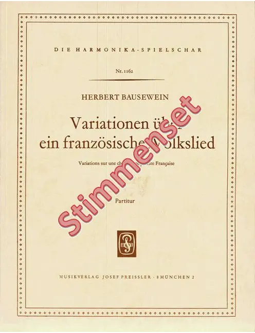 Variationen über ein französisches Volkslied